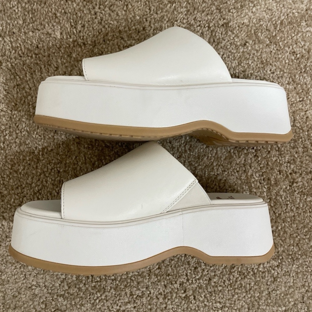 Sorel White Cloud Women’s Sandals Chunky Sandals Women’s Block Heels - Picture 4 of 10